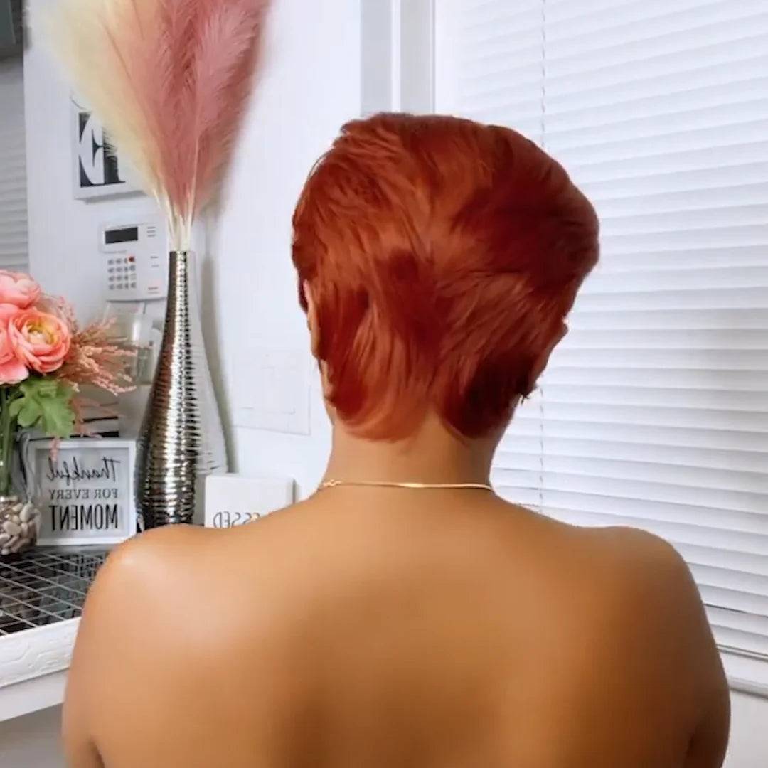 Red Moon Pixie Cut bob