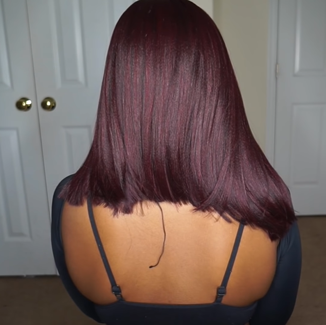 Reddish Short Straight Bob