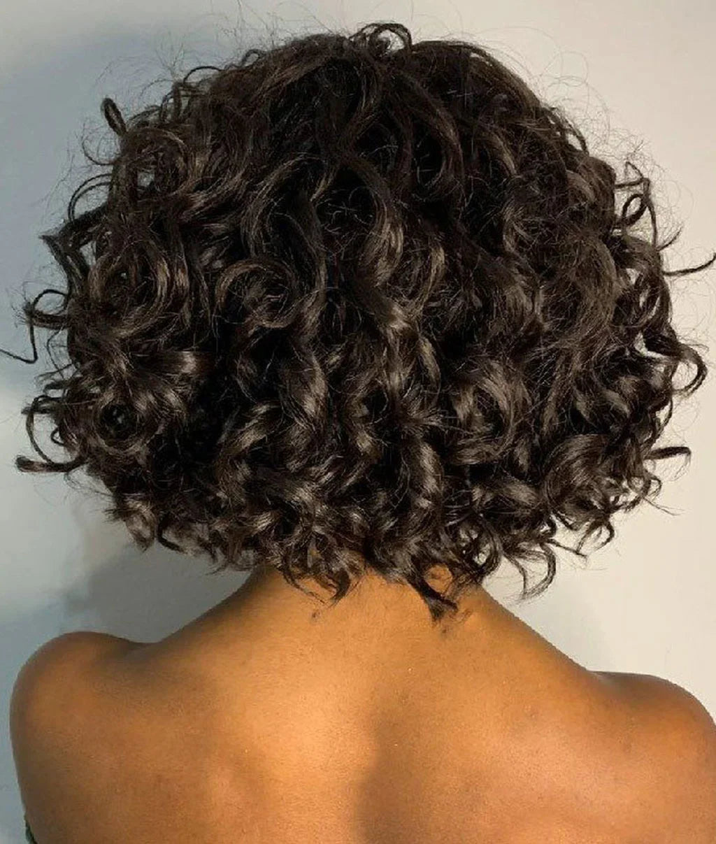 Azure Curly Short Bob