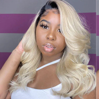 Dark Roots Honey Blonde Body Wave