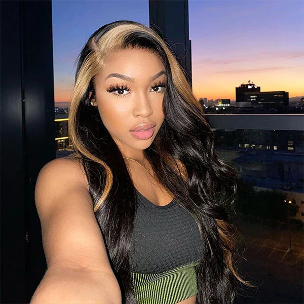 Highlights Skunk Stripe Body Wave