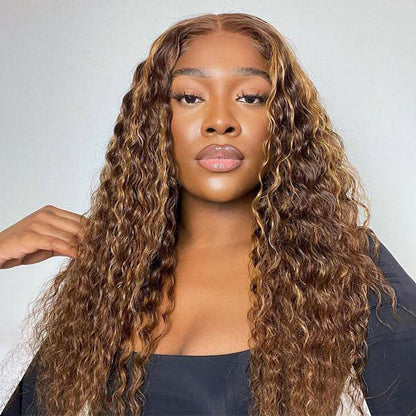 Honey Blonde Highlight Deep Wave