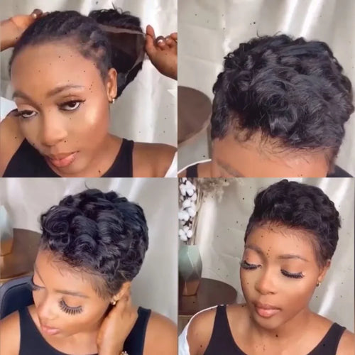 Natural Pixie Cut Bob