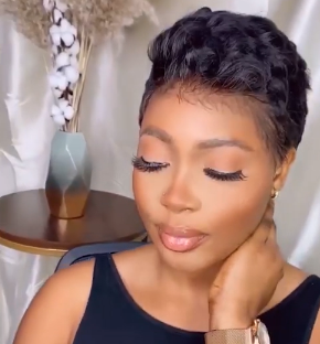 Natural Pixie Cut Bob