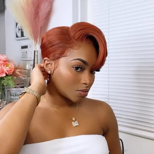 Red Moon Pixie Cut bob