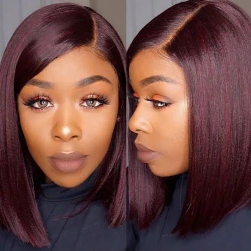 Reddish Short Straight Bob