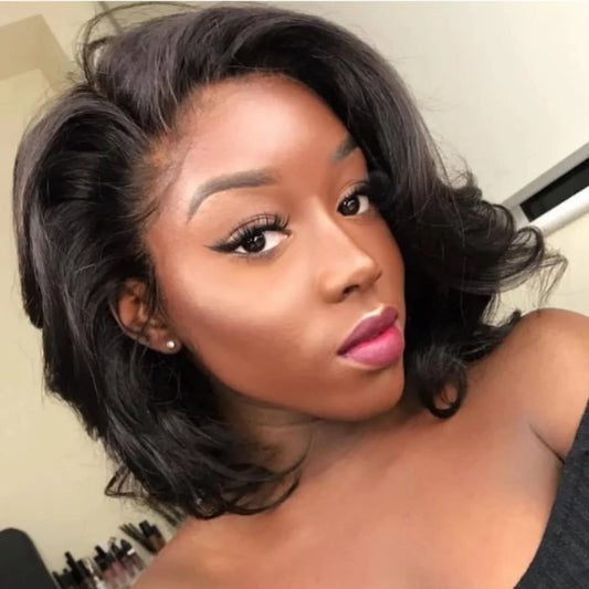 Short Natural Straight Bob